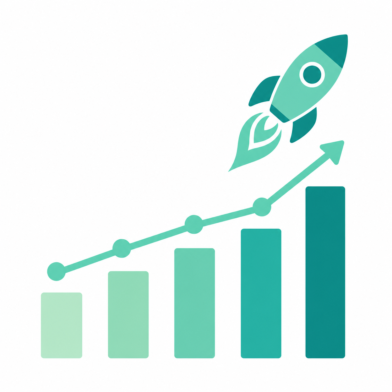 Business growth icon